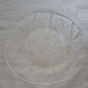 Mikasa Clear Glass Christmas Tree Decorative Plate